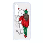 Kérd a neveddel - Lány & Maci - csajos karácsony Huawei P30 tok