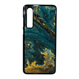 Luxury Blue Aranylo marvany Huawei P30 tok