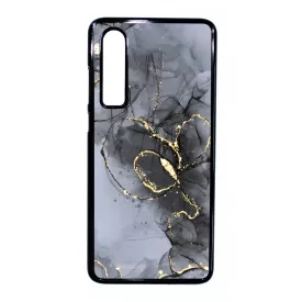 Golden Black marvanyos marvany mintas hatás Huawei P30 tok