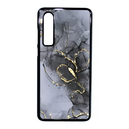 Golden Black marvanyos marvany mintas hatás Huawei P30 tok
