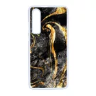 Luxury Golden Black marvanyos marvany mintas Huawei P30 tok