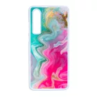 Pink gold Mixed Inks arany mintas marvanyos Huawei P30 tok