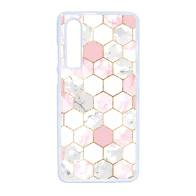 Geometric Rose Gold marvanyos marvany mintas Huawei P30 tok