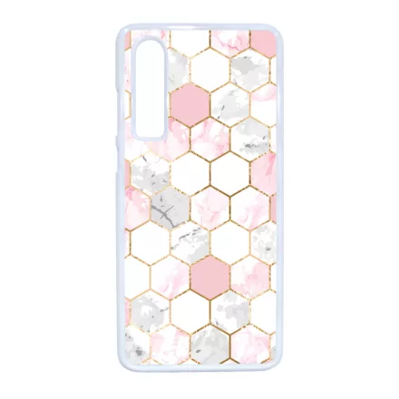 Geometric Rose Gold marvanyos marvany mintas Huawei P30 tok
