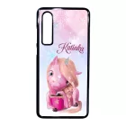 Unikornis és kávé - Téli mintás Huawei P30 tok