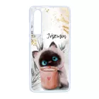 Kávézós cicus - Téli mintás Huawei P30 tok