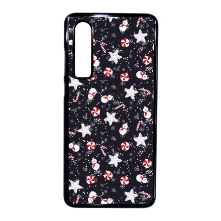 Cuki karácsonyi díszek mintás Huawei P30 tok