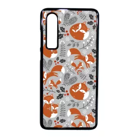 Szépséges téli róka mintás Huawei P30 tok