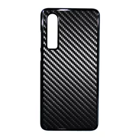 Ezüst karbon fiber mintás Huawei P30 tok