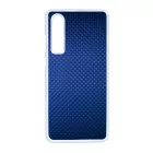 Gyönyörű kék karbon fiber mintás Huawei P30 tok