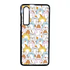 Tündéri Kawaii cica mintás Huawei P30 tok