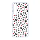 Szívecskés kutya mancs mintás Huawei P30 tok