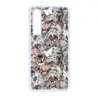 Csodaszép szürke vintage lovas mintás Huawei P30 tok