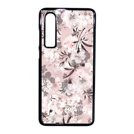 Puderpink tavaszi viragos Huawei P30 tok