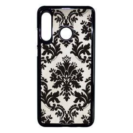 vintage fekete fehér Huawei P30 Lite fekete tok