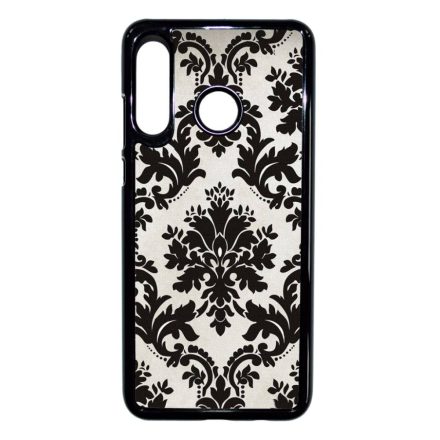 vintage fekete fehér Huawei P30 Lite fekete tok