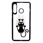 kapaszkodó macska macskás cica cicás Huawei P30 Lite fehér tok