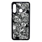 stickerbomb matricabomba Huawei P30 Lite fekete tok