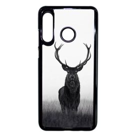 szarvas szarvasos agancs őszi fehér Huawei P30 Lite fekete tok