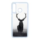 szarvas szarvasos agancs őszi fehér Huawei P30 Lite fekete tok