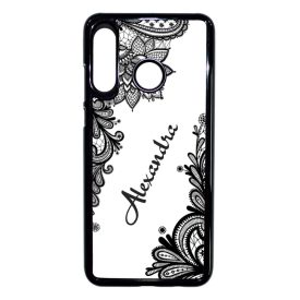 kérd a neveddel csipkés csajos Huawei P30 Lite fekete tok