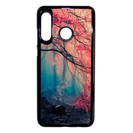 őszi erdős falevél természet Huawei P30 Lite fekete tok