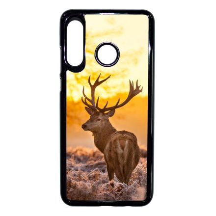 szarvas szarvasos agancs őszi Huawei P30 Lite fekete tok