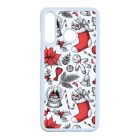 téli karácsonyi mintás textúra Huawei P30 Lite fehér tok