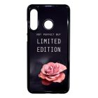 i am Not Perfect But Limited edition viragos rose rozsas Huawei P30 Lite fekete tok