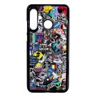 NASA matricabomba astronaut űrhajós stickerbomb Huawei P30 Lite fekete tok