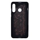 Elegáns Matyó - Rosegold magyar mintás hungarian folk Huawei P30 Lite fekete tok
