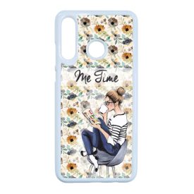 Én időm csajos őszi mintás Huawei P30 Lite fehér tok