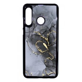 Golden Black marvanyos marvany mintas hatás Huawei P30 Lite tok