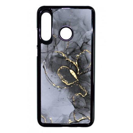Golden Black marvanyos marvany mintas hatás Huawei P30 Lite tok