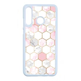 Geometric Rose Gold marvanyos marvany mintas Huawei P30 Lite tok