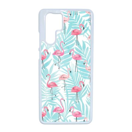 Flamingo Pálmafa nyár Huawei P30 Pro fehér tok