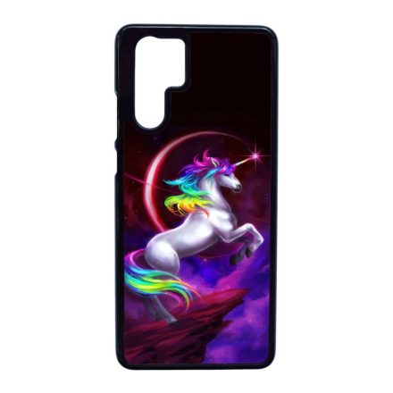 unicorn unikornis fantasy csajos Huawei P30 Pro fekete tok