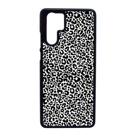 Black and White Leopard Wild Beauty Animal Fashion Csajos Allat mintas Huawei P30 Pro tok