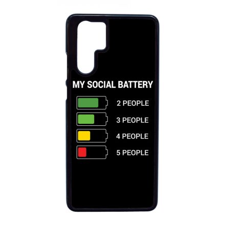 Social battery Antisocial Antiszocialis Meno Trendi Huawei P30 Pro tok