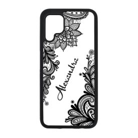 kérd a neveddel csipkés csajos Huawei P40 Lite fekete tok