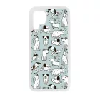 Türkiz aranyos rajzolt kutya mintás Huawei P40 Lite tok