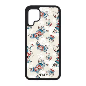 Művészi kék piros virágok Huawei P40 Lite tok