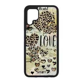Szépséges leopárd mintás szívek Huawei P40 Lite tok