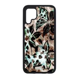 Különleges türkiz virágos leopárd Huawei P40 Lite tok