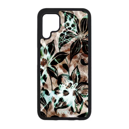 Különleges türkiz virágos leopárd Huawei P40 Lite tok
