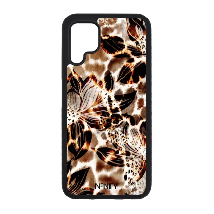 Különleges aranyló virágos zsiráf Huawei P40 Lite tok