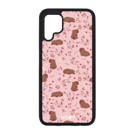 Tündéri rózsaszín virágos capybara Huawei P40 Lite tok