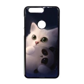 cica cicás macska macskás panda pandás Huawei P Smart fekete tok