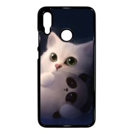 cica cicás macska macskás panda pandás Huawei P Smart 2019 fekete tok