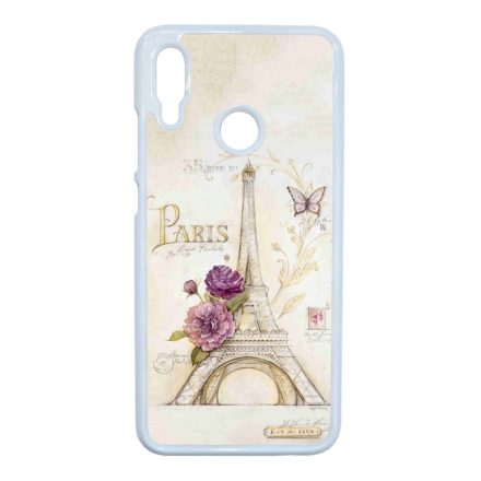 vintage párizs párizsi eiffel torony tornyos Huawei P Smart 2019 fehér tok